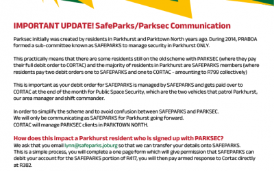 NEWS FLASH – SafeParks Update